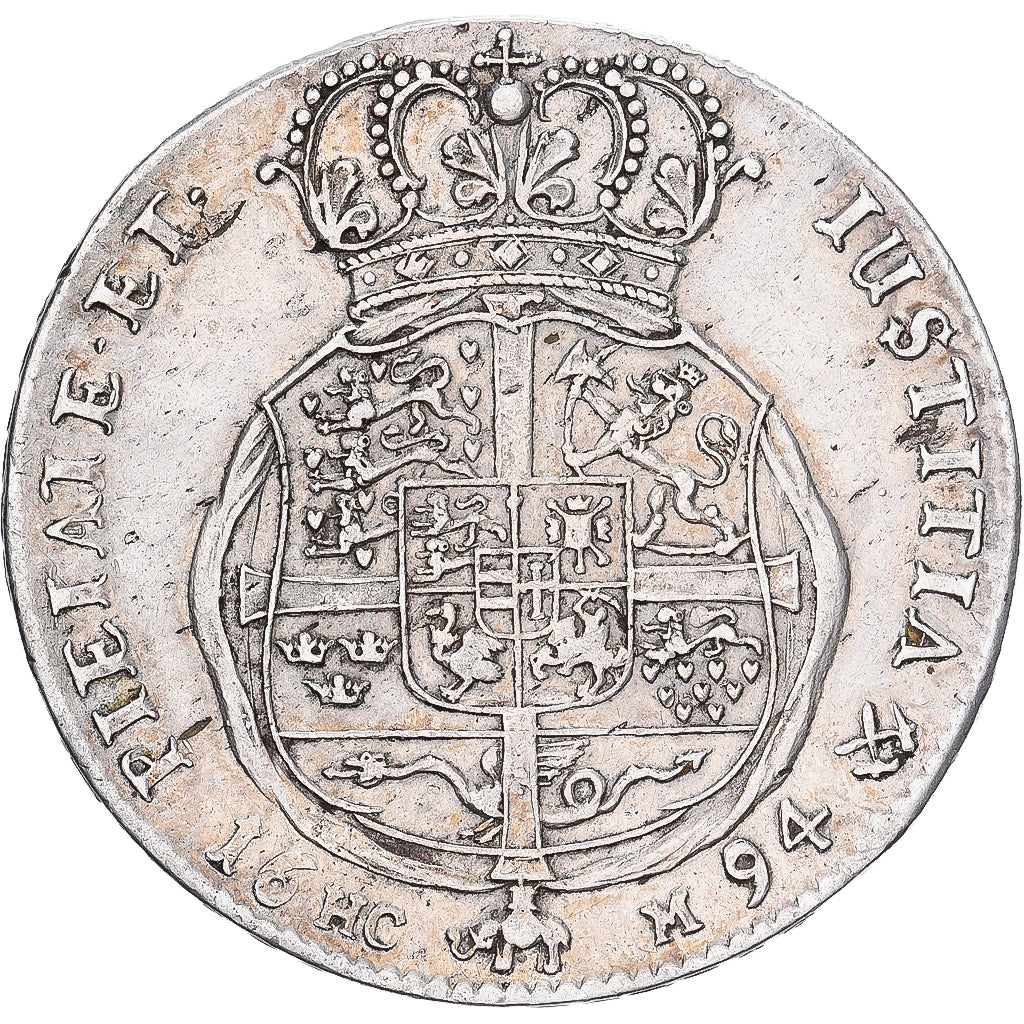 Norvège, Christian V, Speciedaler, 1694, Kongsberg, Argent, TTB, KM:193
