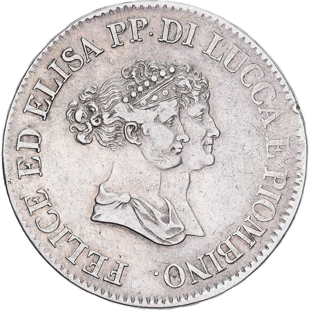 Principality of Lucca and Piombino, Felix and Elisa, 5 Franchi, 1805, Firenze
