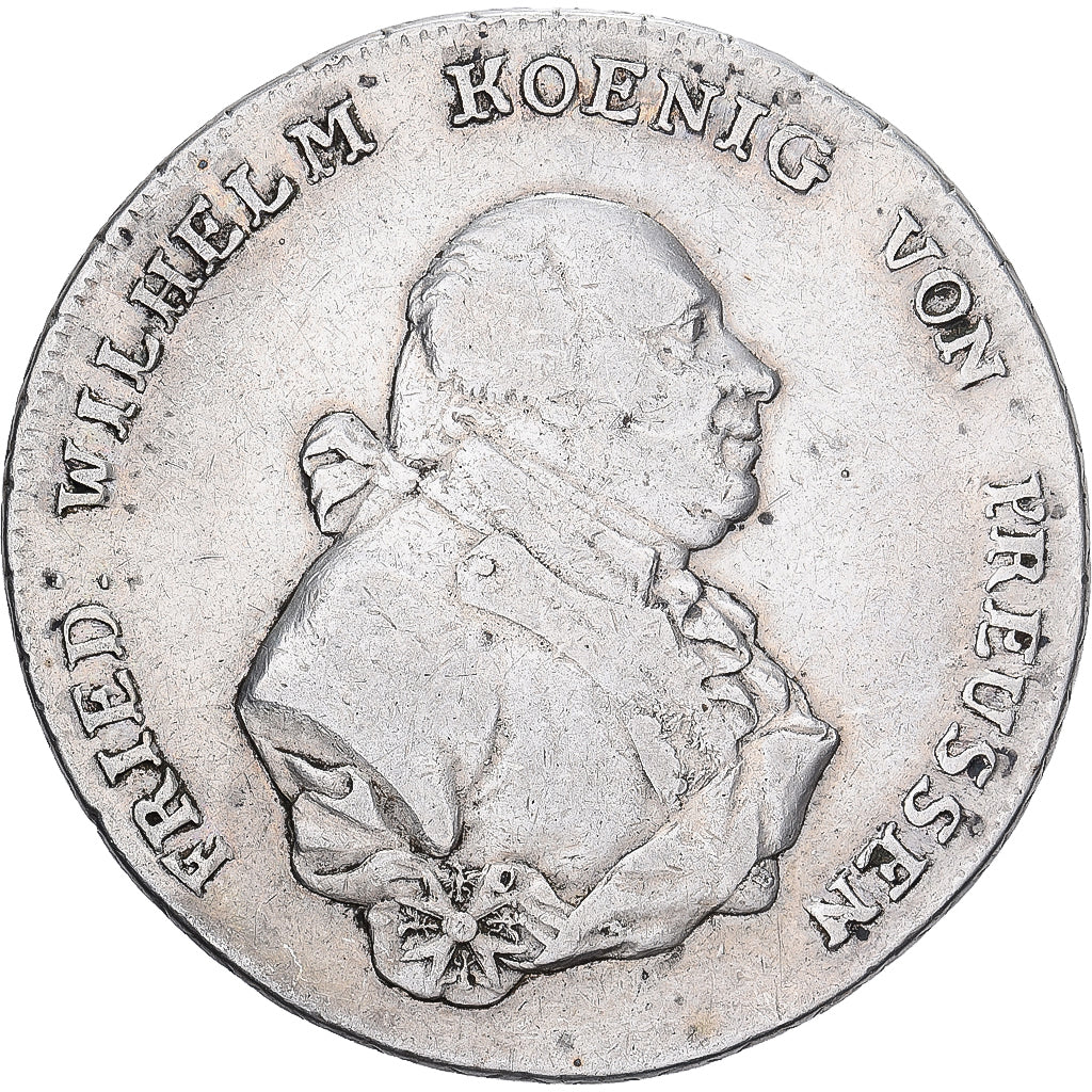 Prussia, Friedrich Wilhelm II, 1 Thaler, 1794, Berlin, Argento, MB, KM:360