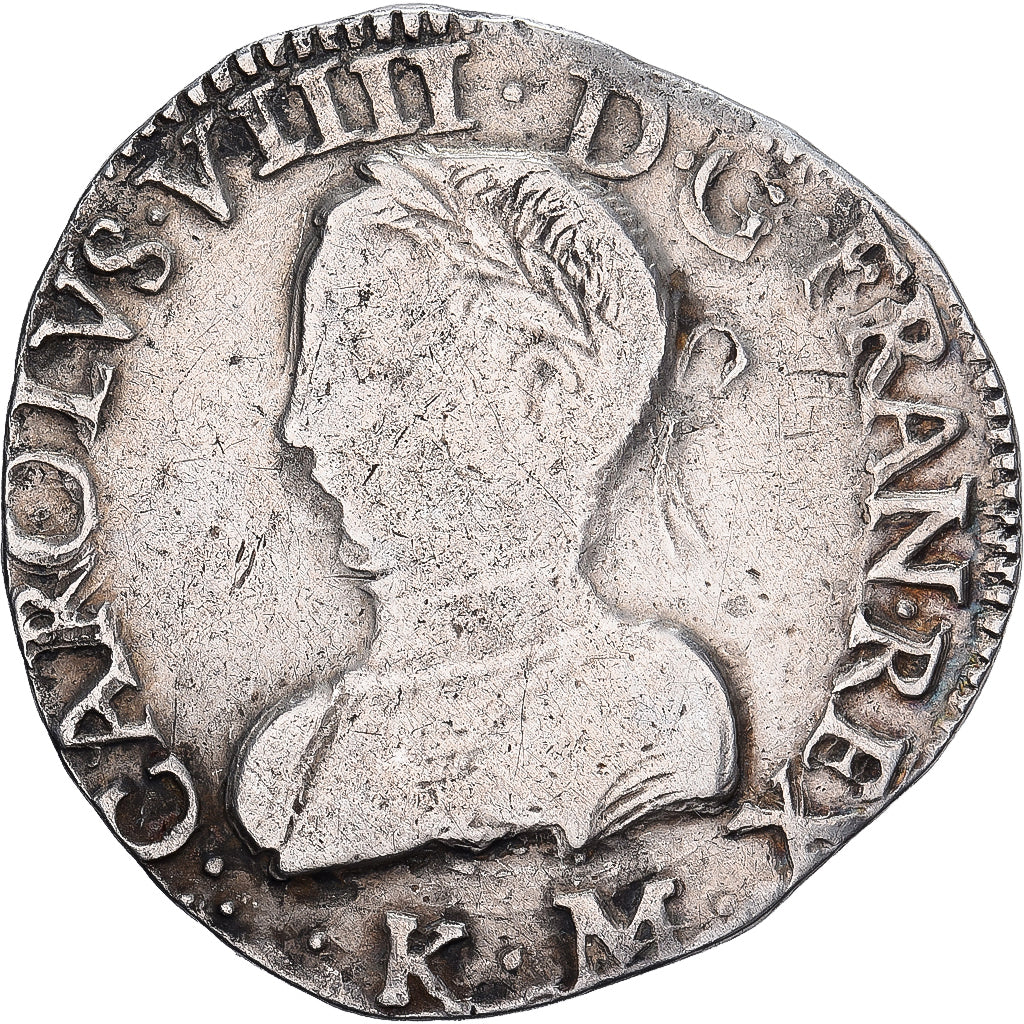 France, Charles IX, Teston aux 2 C couronnés, 1565, Bordeaux, Variety, Silver