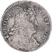 France, Louis XIV, 4 Sols des Traitants, 1676, Paris, Silver, EF(40-45)