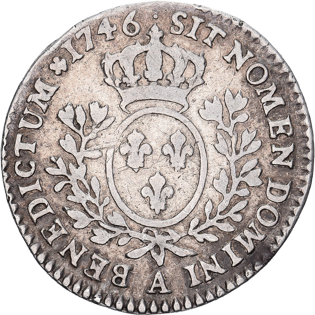 Frankrijk, Louis XV, 1/10 Écu au bandeau, 1746, Paris, Zilver, FR+, Gadoury:292