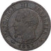 Frankrijk, Napoleon III, 1 Centime, 1853, Lille, Bronzen, ZF, Gadoury:86