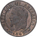 France, Napoléon III, 1 Centime, 1862, Bordeaux, Bronze, SUP, Gadoury:87