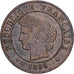 Francja, 1 Centime, Cérès, 1896, Paris, Brązowy, AU(55-58), Gadoury:88