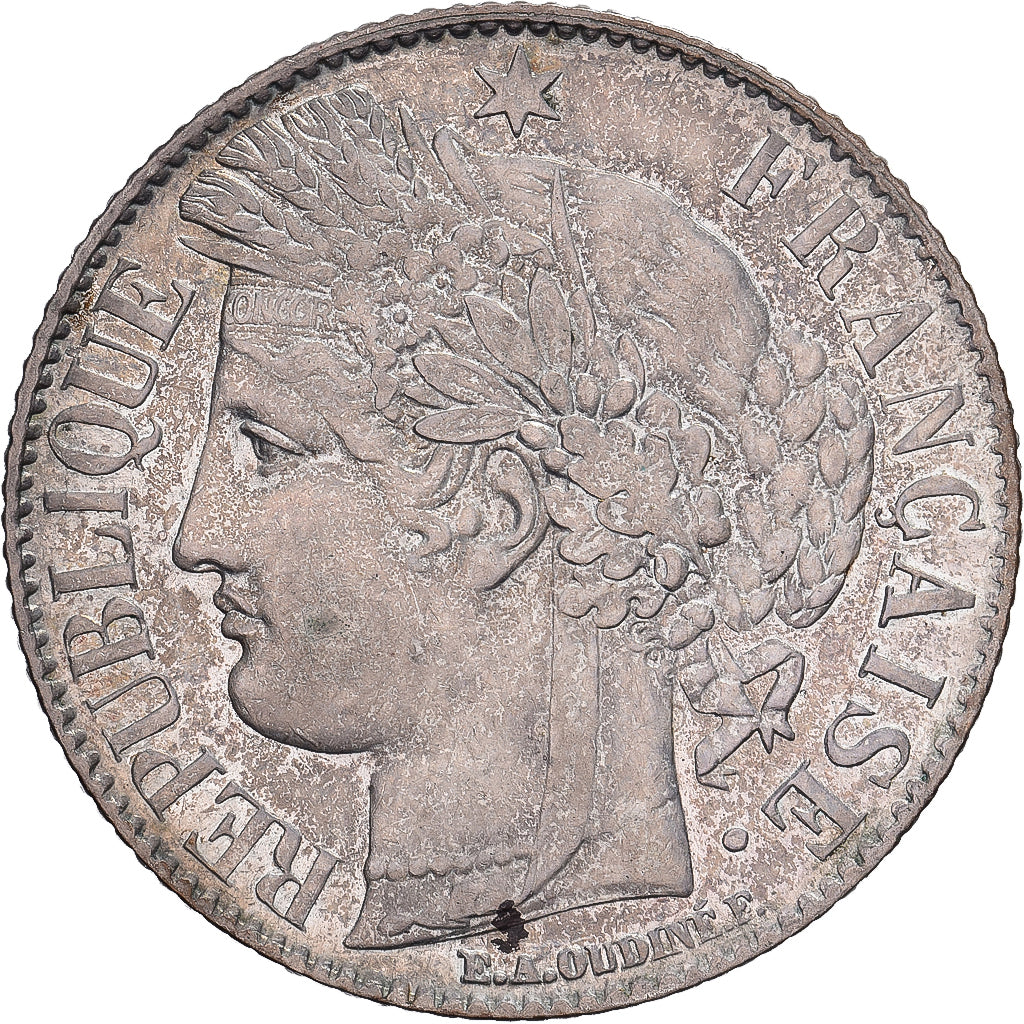 Francia, 1 Franc, Cérès, 1887, Paris, Plata, EBC, Gadoury:465a