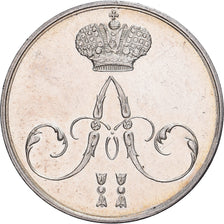 Russie, Jeton de couronnement, Alexandre II, 1856, Argent, TTB+