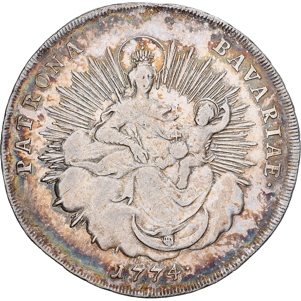 Electorate of Bavaria, Maximilian III, Josef, 1/2 Thaler, 1774, Munich, Zilver