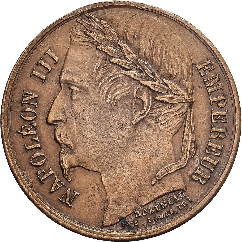 France, Jeton, Napoléon III, Rétablissement de l'Empire, 1848, SUP