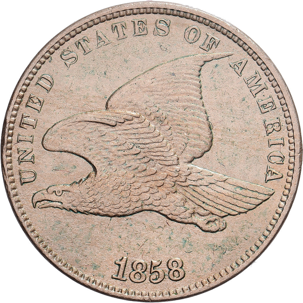 United States, 1 Cent, Flying Eagle, 1858, Philadelphia, Copper-nickel