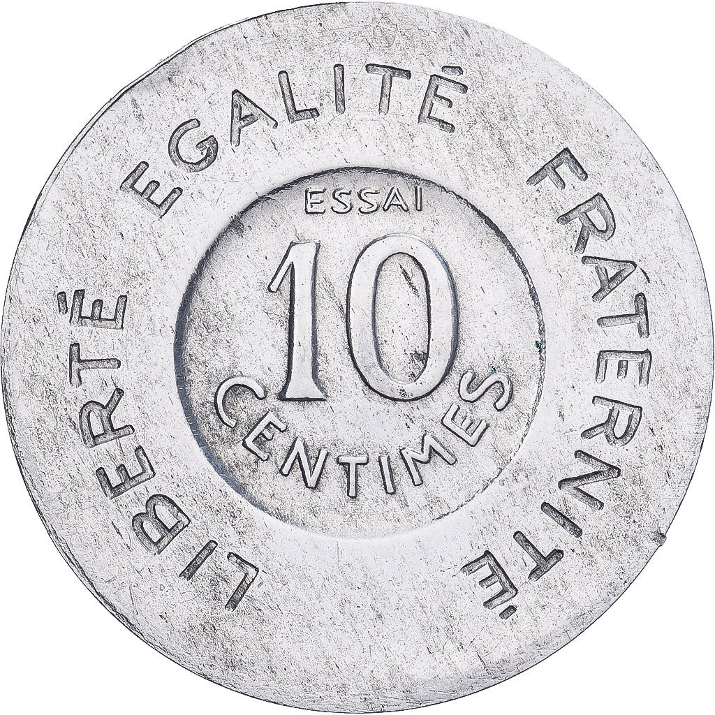 Frankreich, 10 Centimes, François Rude, 1909, Paris, Specimen, Aluminium, UNZ