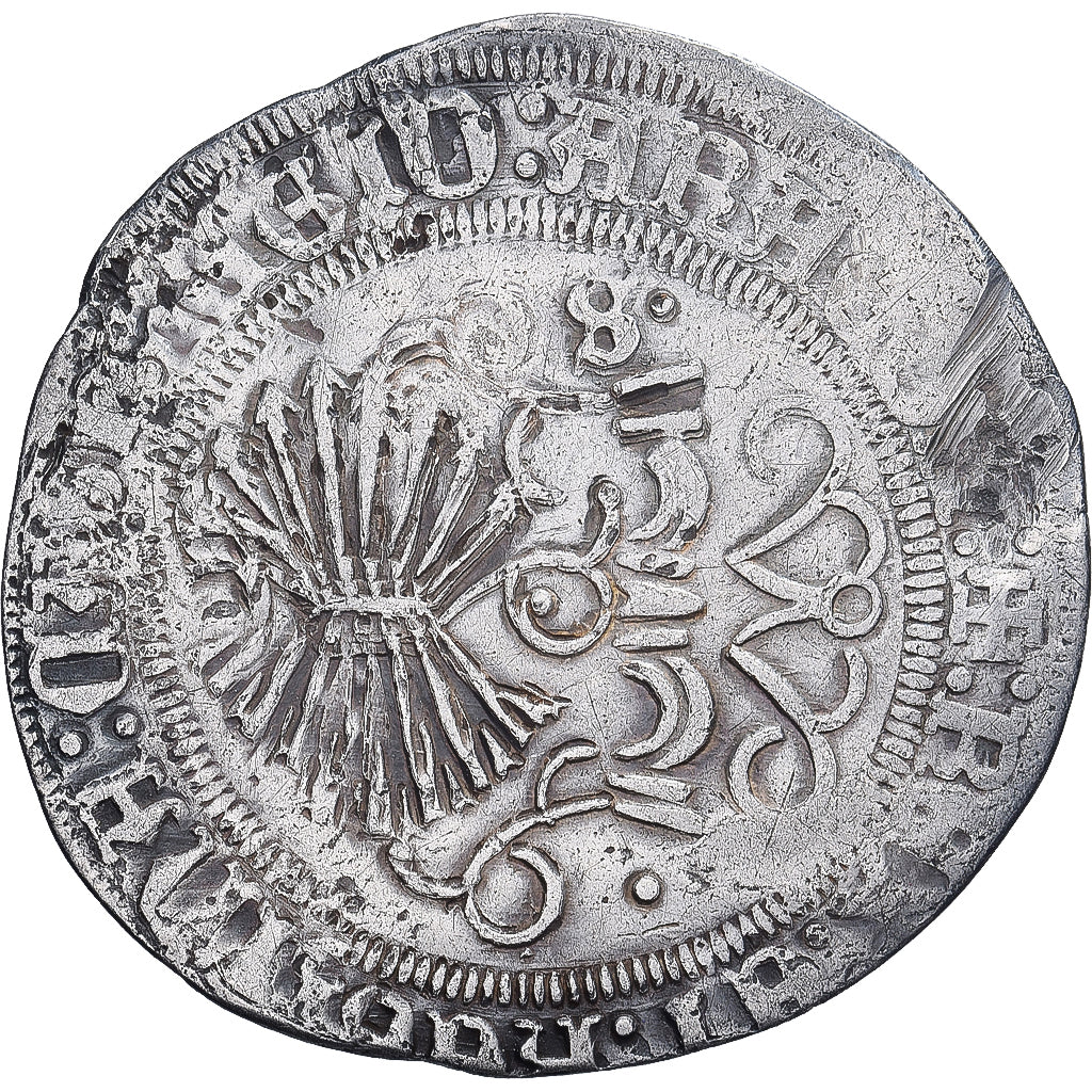 Spain, Ferdinand & Isabella, 1 Réal, 1497-1566, Seville, Silver, EF(40-45)