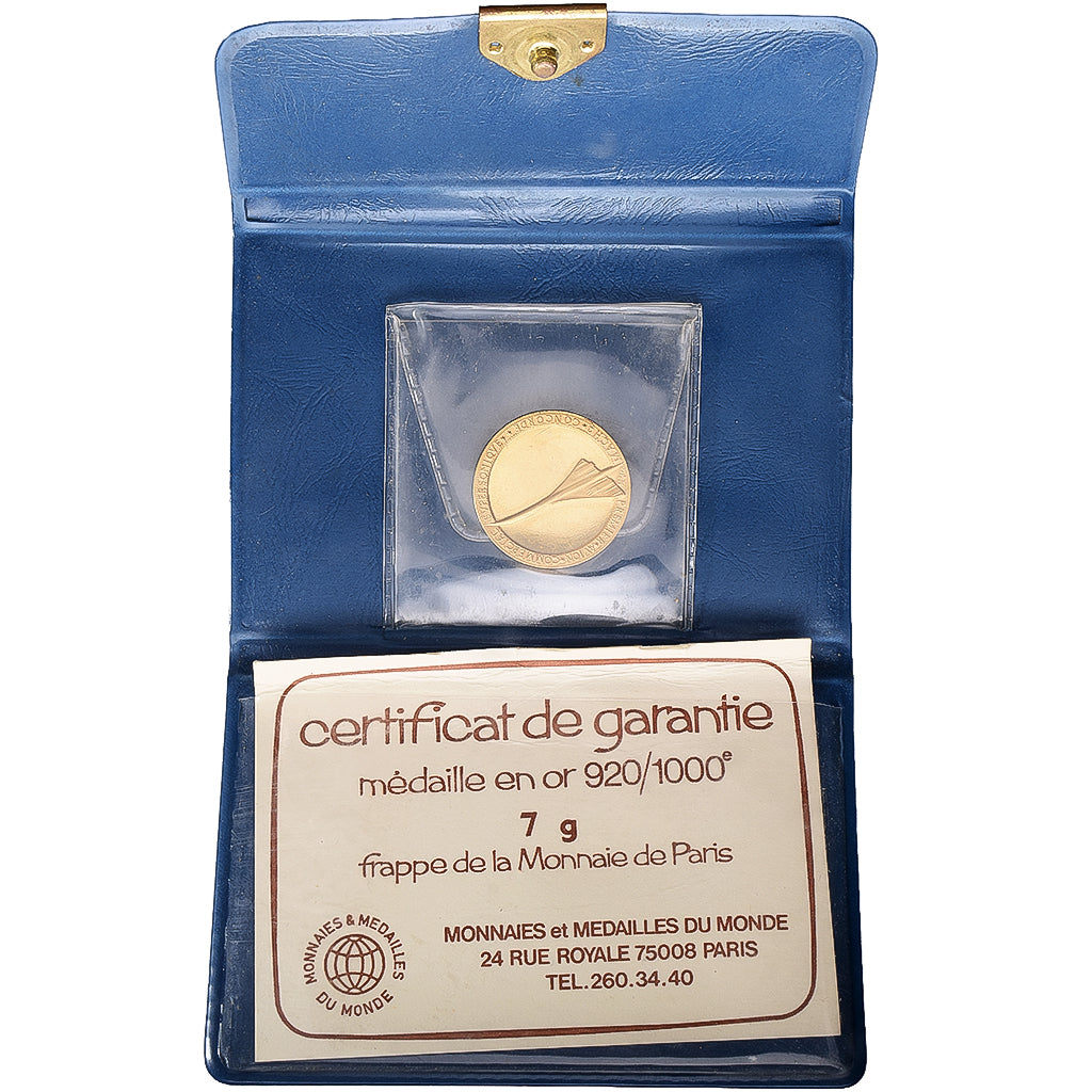 Francja, medal, Le concorde, MDP, Złoto, MS(65-70)