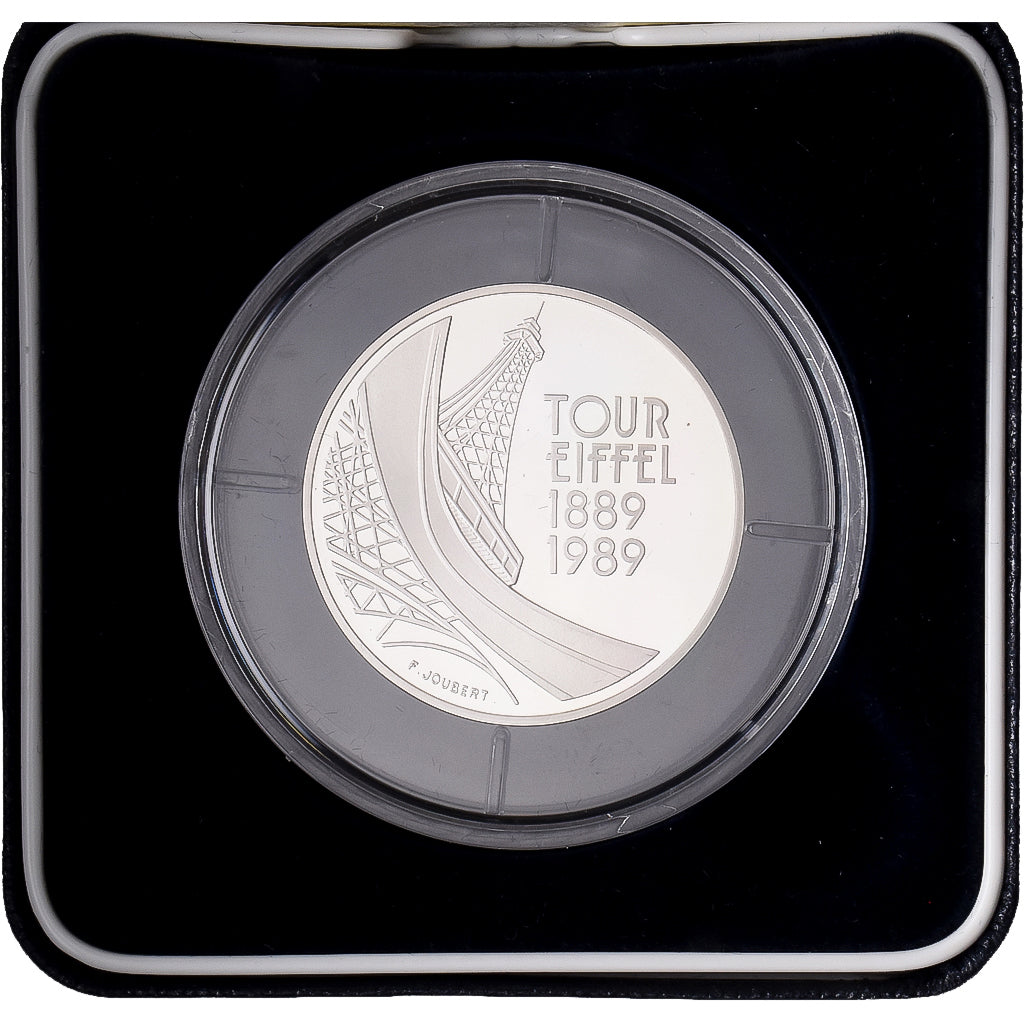 Francia, 5 Francs, Tour Eiffel, 1989, MDP, FS, Argento, FDC, KM:968a