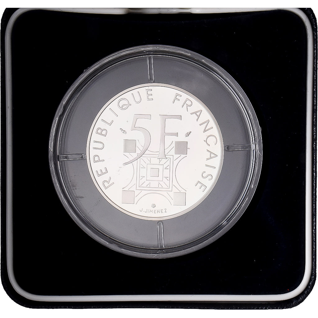 Francia, 5 Francs, Tour Eiffel, 1989, MDP, FS, Argento, FDC, KM:968a