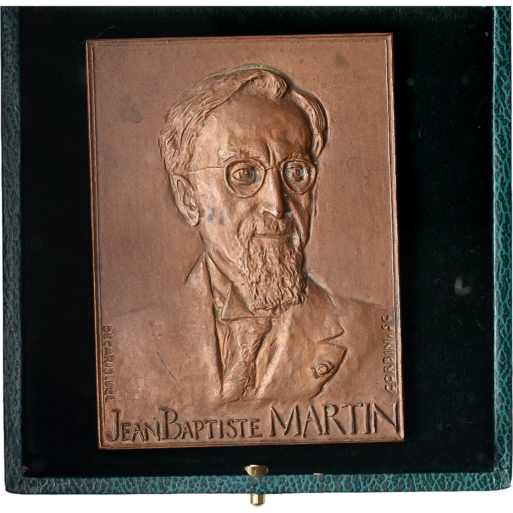 Frankrijk, Plaque, Jean-Baptiste Martin, Mutuelle agricole, Bronzen, PR