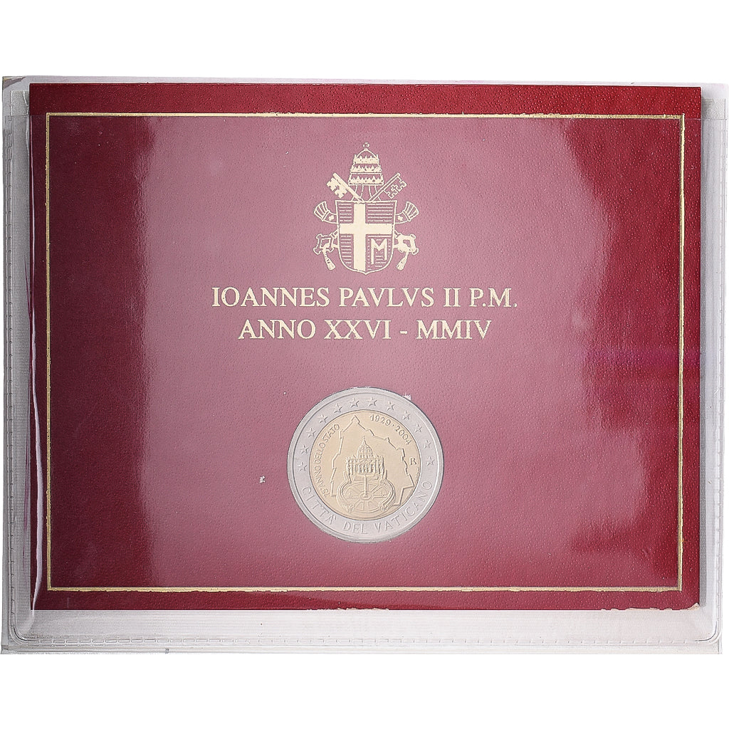 CIDADE DO VATICANO, John Paul II, 2 Euro, 2004, Rome, Bimetálico, MS(65-70)