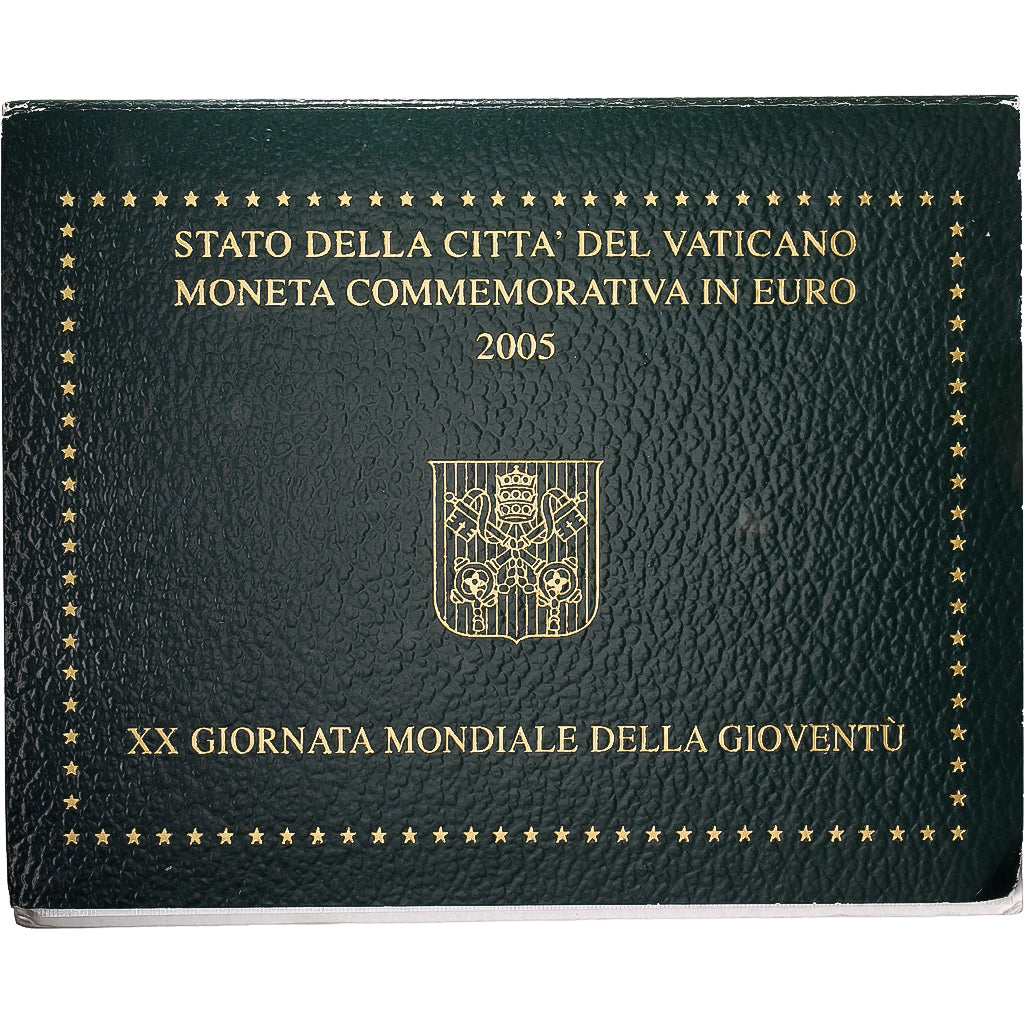 CIDADE DO VATICANO, Benedict XVI, 2 Euro, JMJ 2005, 2005, Rome, Bimetálico