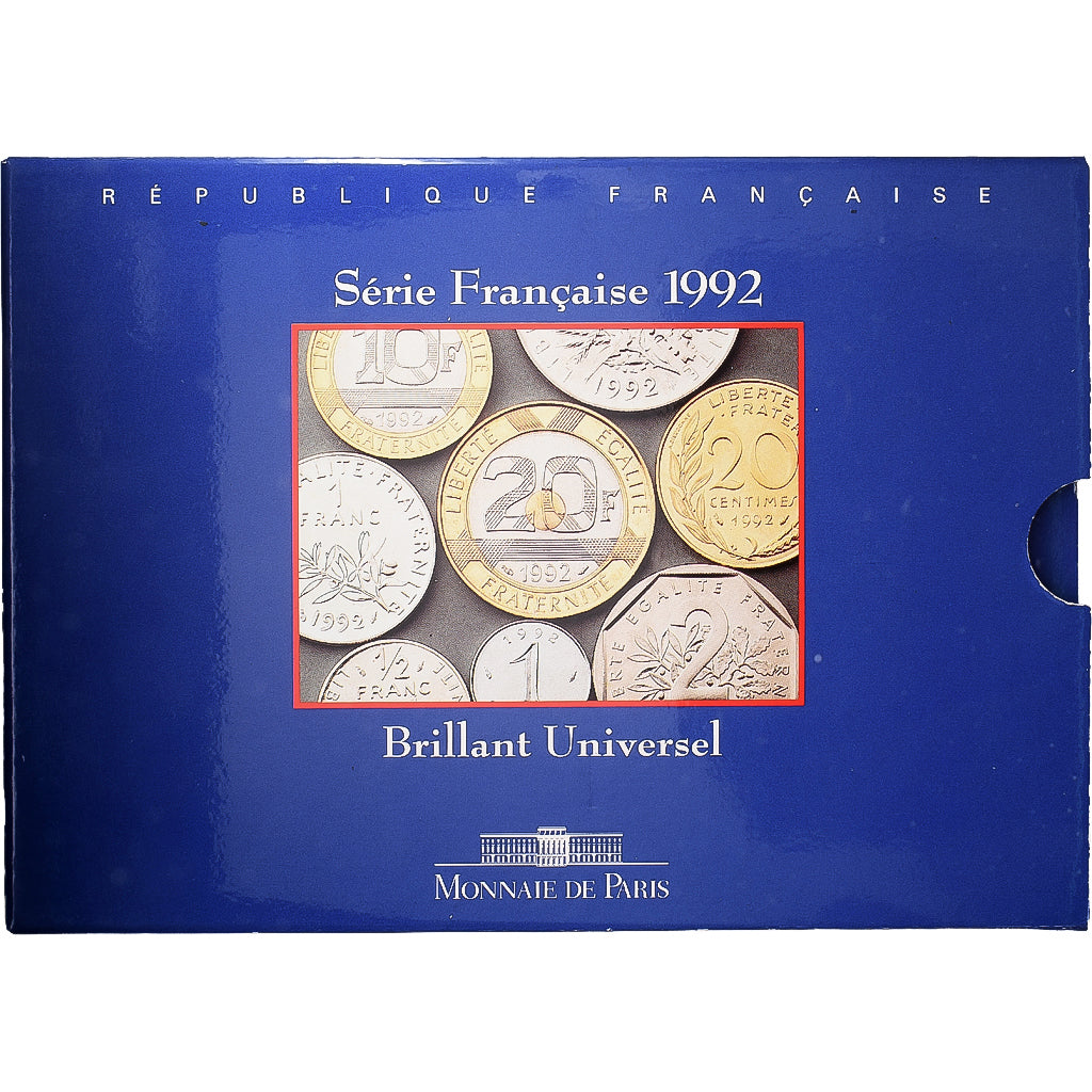 Francia, Coffret 1 c. à 20 frs., 1992, MDP, BU, N.C., FDC
