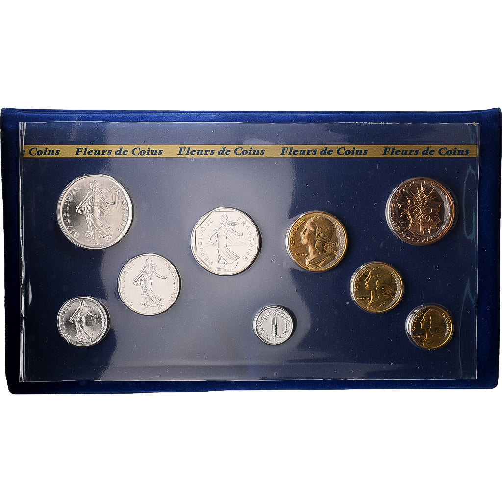 França, Coffret 1 c. à 10 frs., 1981, MDP, série FDC, N/D, MS(65-70)