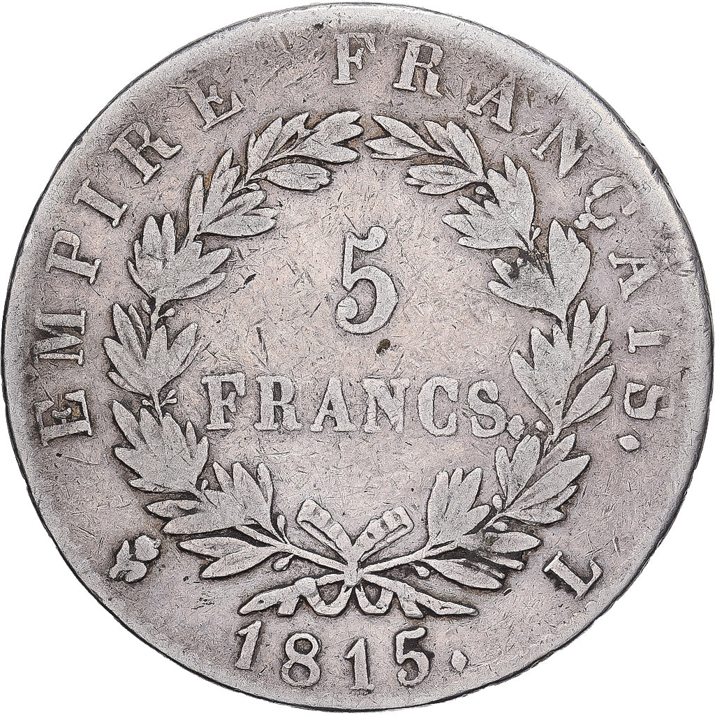 France, Napoléon Ier, 5 Francs, 1815, Bayonne, Argent, TB, Gadoury:595
