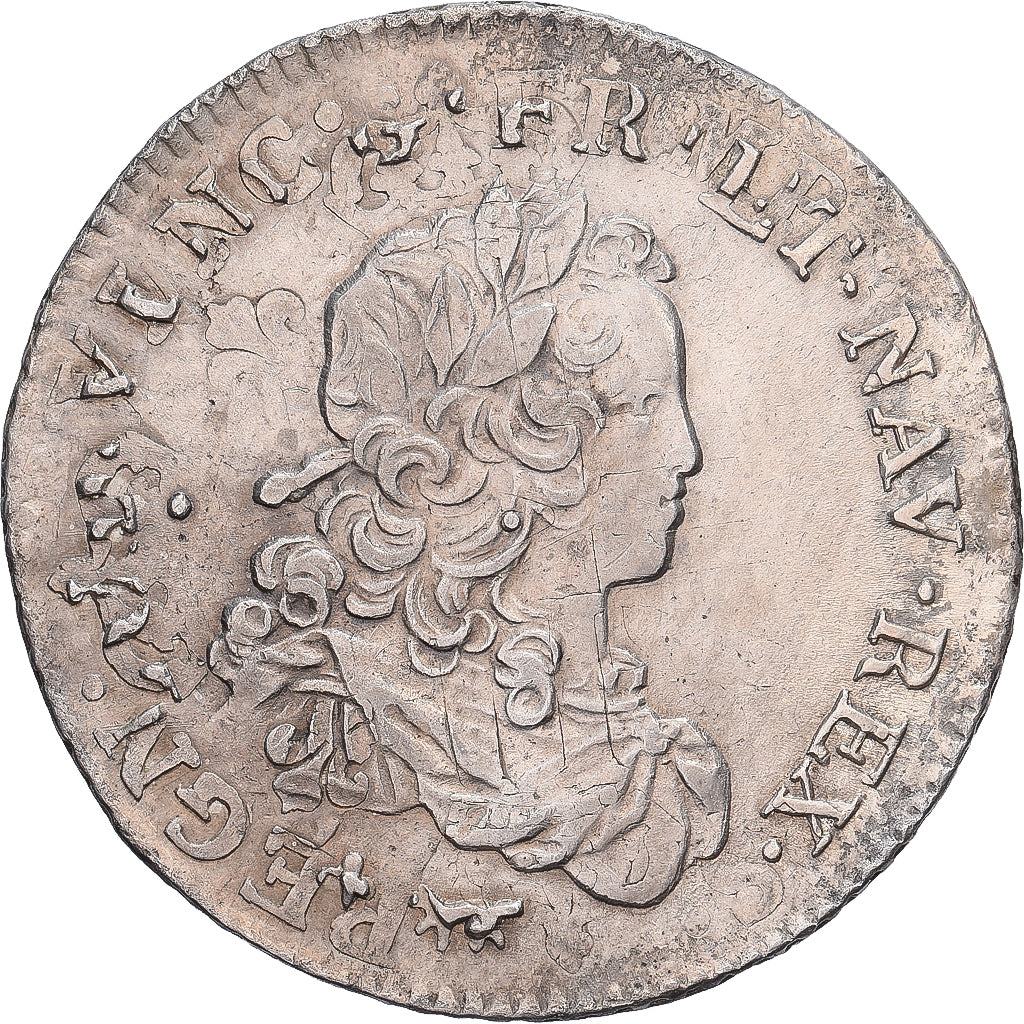Francia, Louis XV, 1/3 Ecu, 1721, Paris, reformed, Plata, MBC, Gadoury:306