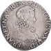 France, Louis XIII, 1/2 Franc, tête nue au col fraisé, 1615, Paris, Argent