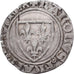 Francia, Charles VI, Blanc Guénar, 1389-1422, Cremieu, Argento, BB