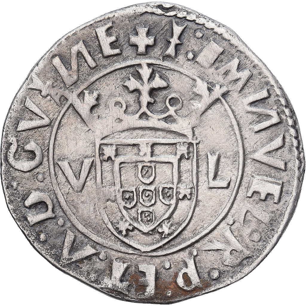Portugal, Manuel I, Tostao, 1504-1521, Lisbon, Silver, EF(40-45)