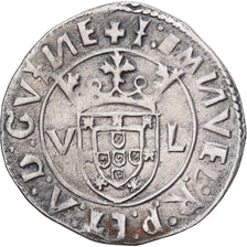 Portugal, Manuel I, Tostao, 1504-1521, Lisbon, Silver, EF(40-45)