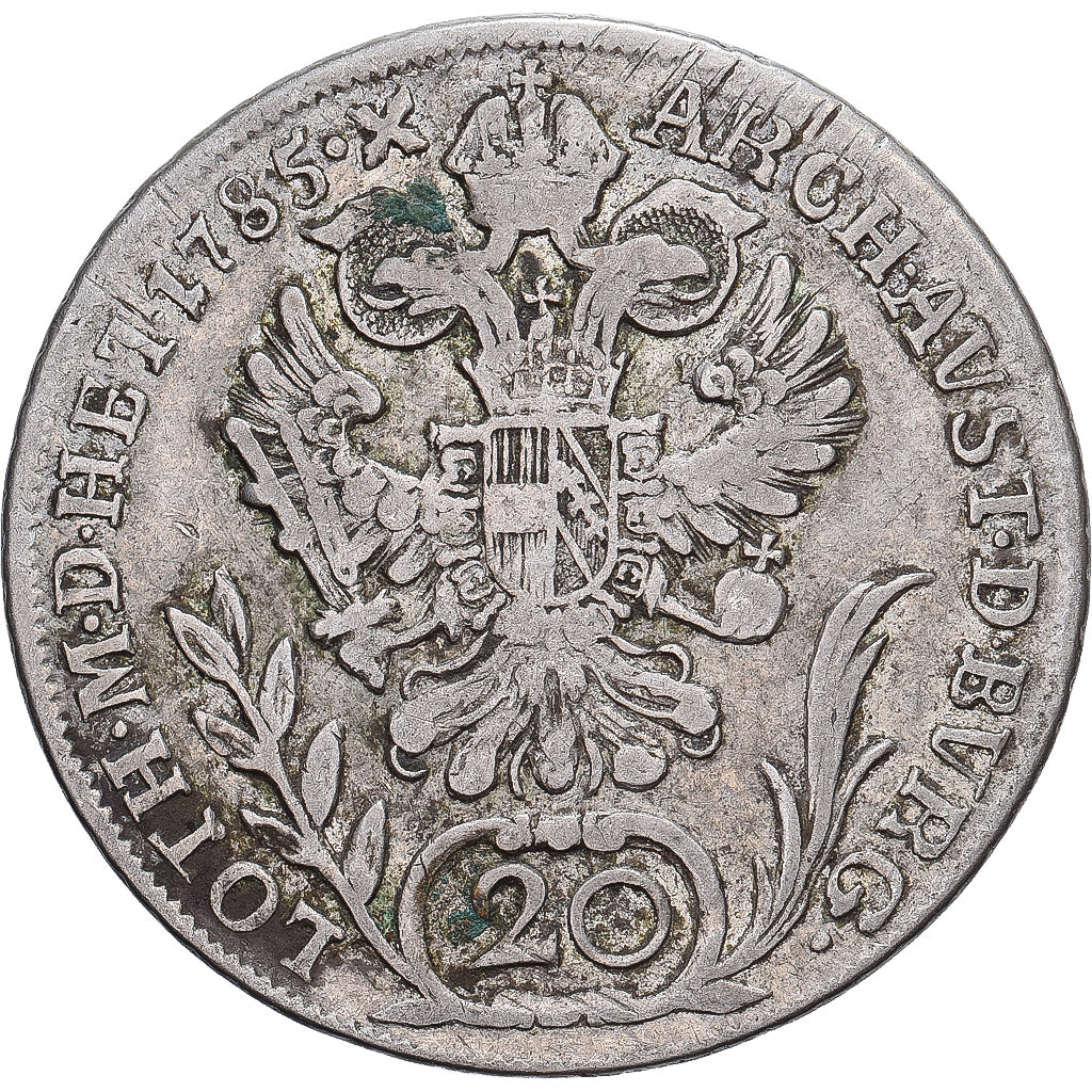 Áustria, Joseph II, 20 Kreuzer, 1785, Prata, VF(30-35), KM:2069