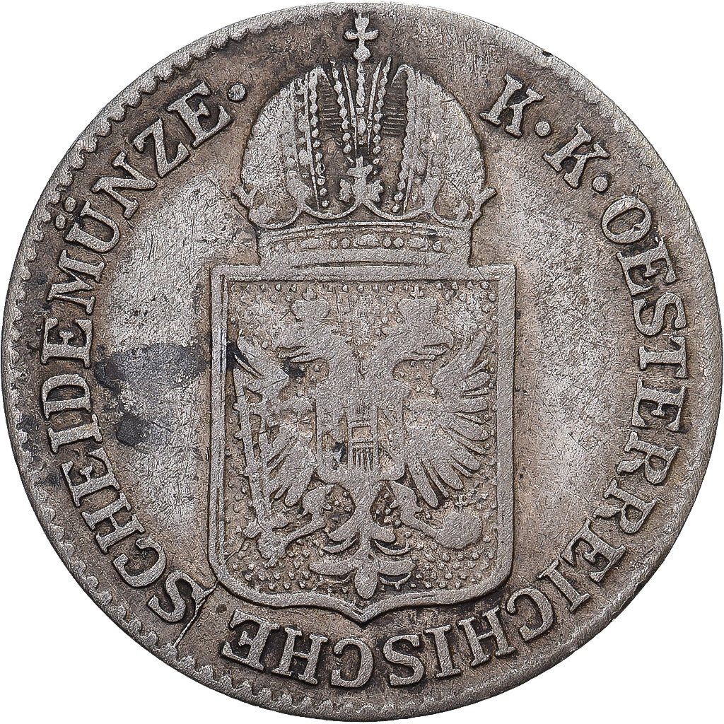 Austria, Franz Joseph I, 6 Kreuzer, 1849, Vienna, Srebro, VF(30-35), KM:2200