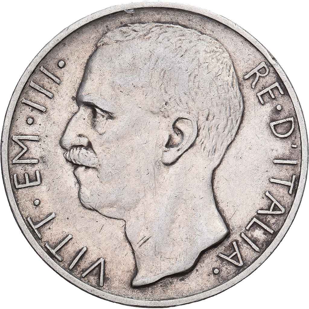 Italy, Vittorio Emanuele III, 10 Lire, 1927, Rome, Silver, EF(40-45), KM:68