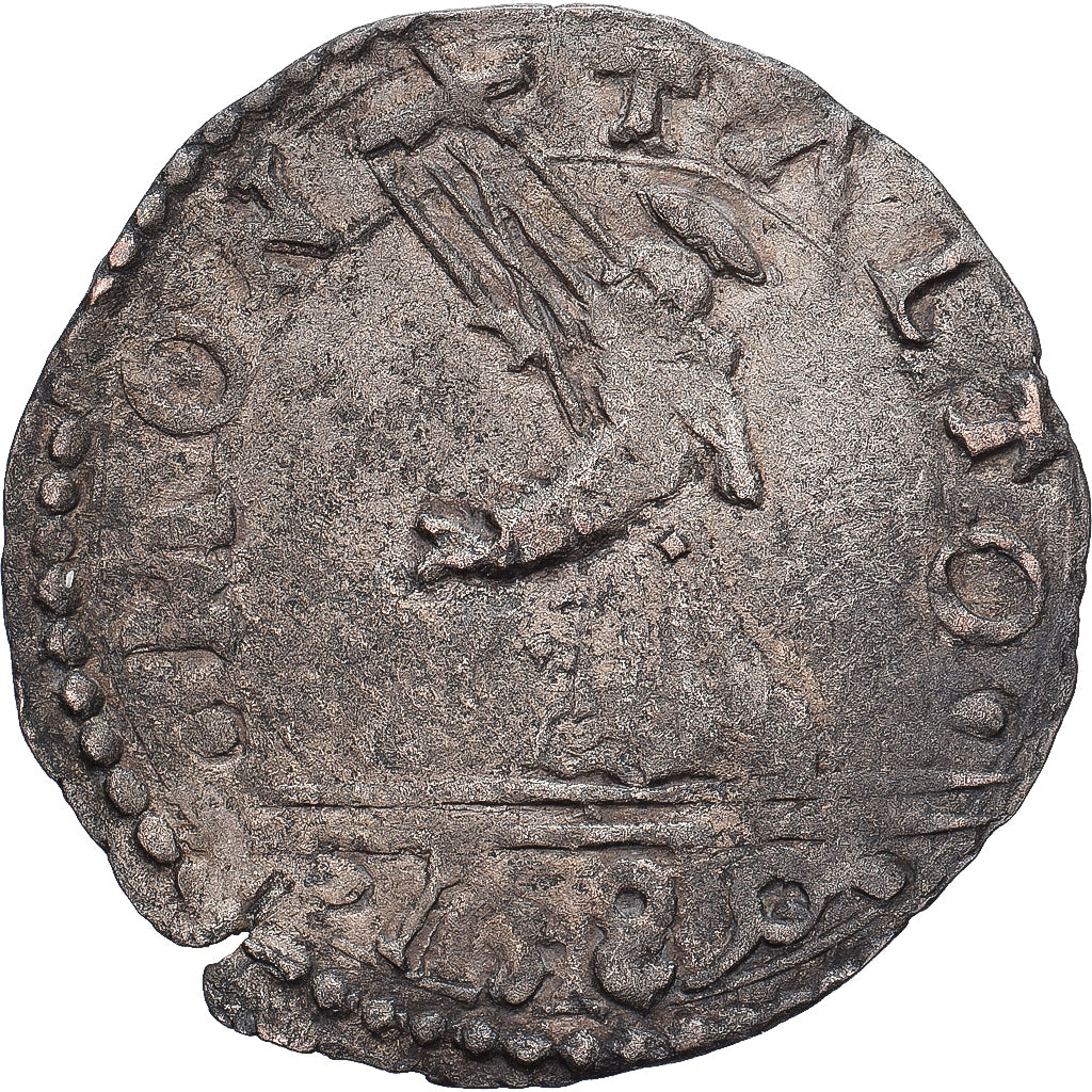 Papal States, Sixtus V, 1 Baiocchella, 1590, Castiglione delle Stiviere, Billon