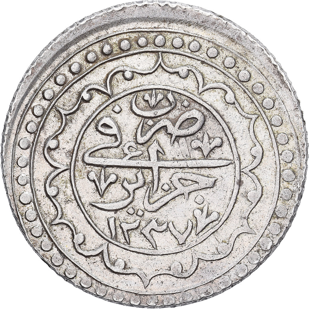 Algieria, Mahmud II, Budju, 1821 (AH 1237), Srebro, EF(40-45), KM:68