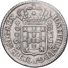 Portugal, Jose I, 200 Reis, 1752, Lisbon, Silver, EF(40-45), KM:247.2