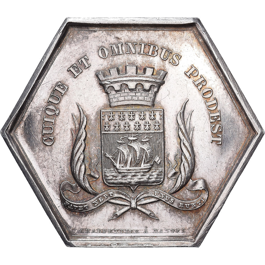 Frankrijk, Token, Assurances mutuelles contre l’incendie de Nantes, 1849