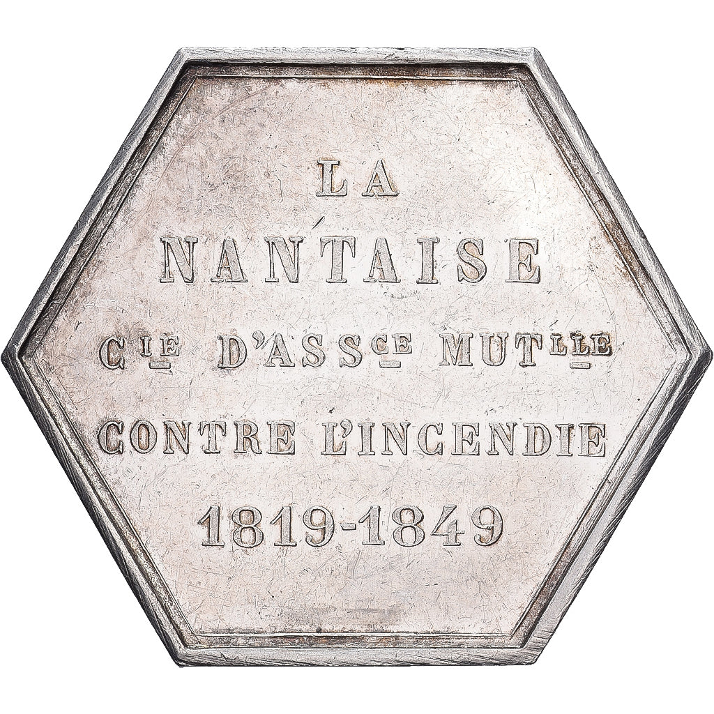 Frankrijk, Token, Assurances mutuelles contre l’incendie de Nantes, 1849