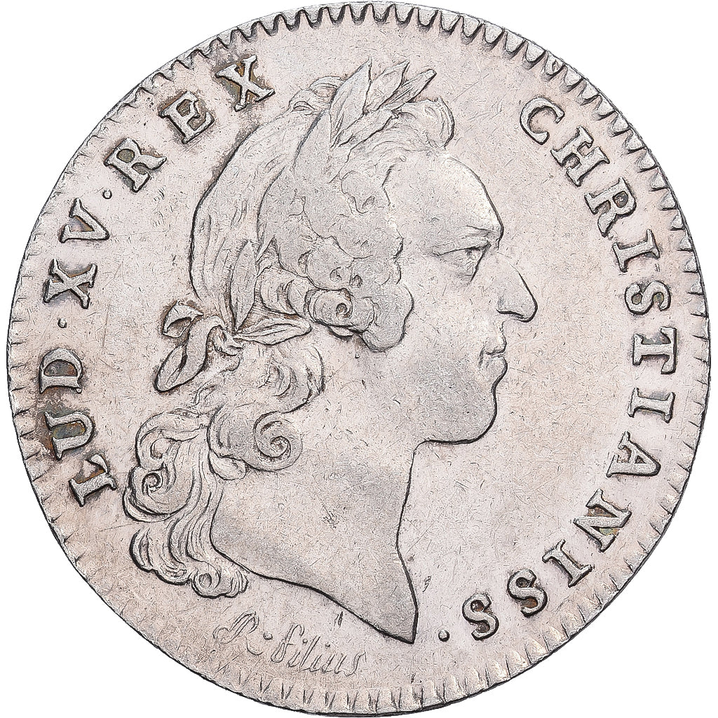 Francia, zeton, Louis XV, Académie royale de Rouen, Plata, MBC, Feuardent:6121