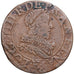 Frankreich, Louis XIII, Double Tournois, 1633, Tours, Kupfer, SS, Gadoury:9a