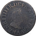 France, Henri IV, Double Tournois, 1607, Paris, Copper, VF(20-25), Gadoury:538