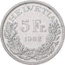 Suiza, 5 Francs, Train de Gotthard, 1982, Berne, Cobre - níquel, EBC+, KM:61