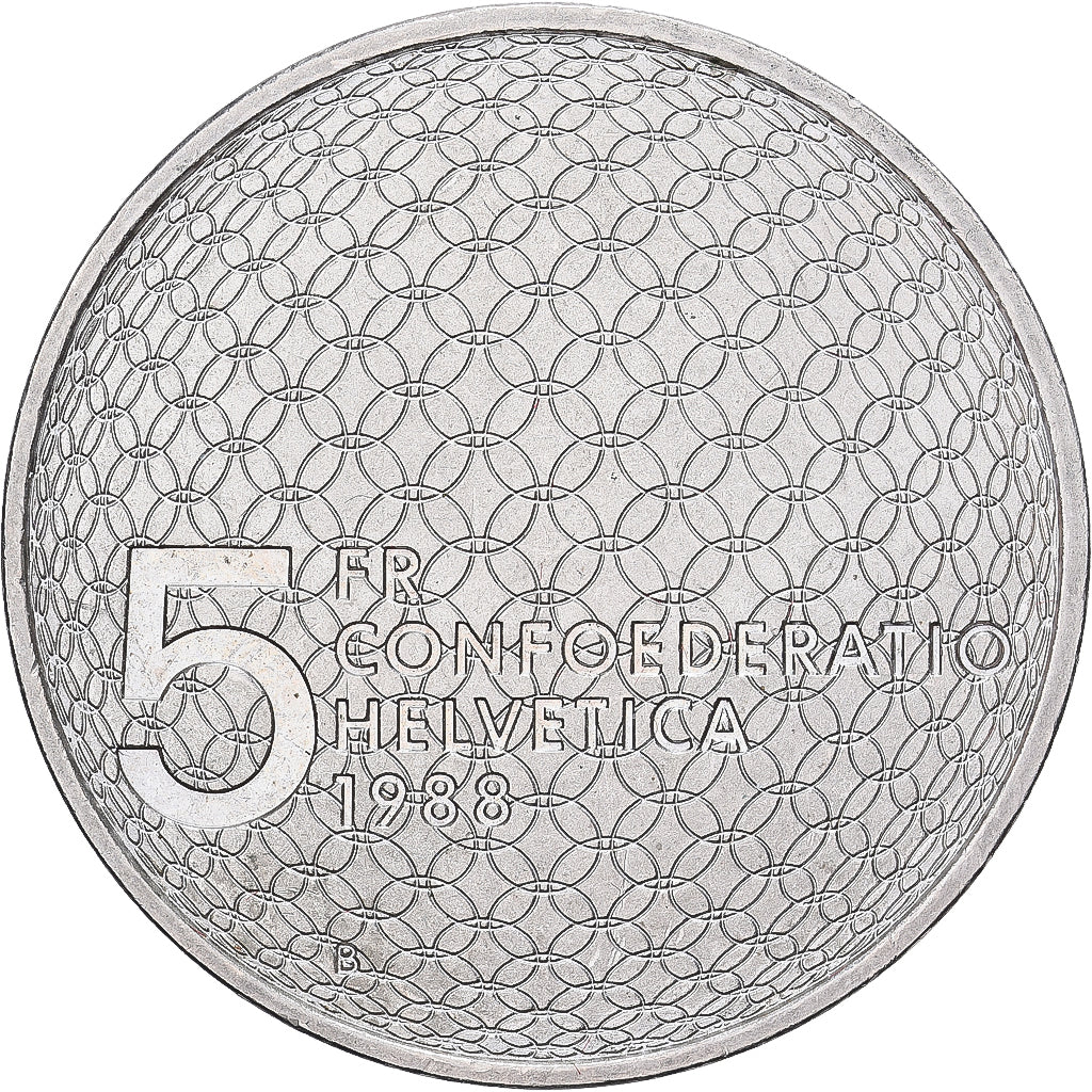Suiza, 5 Francs, Olympique, 1988, Berne, Cobre - níquel, EBC, KM:67