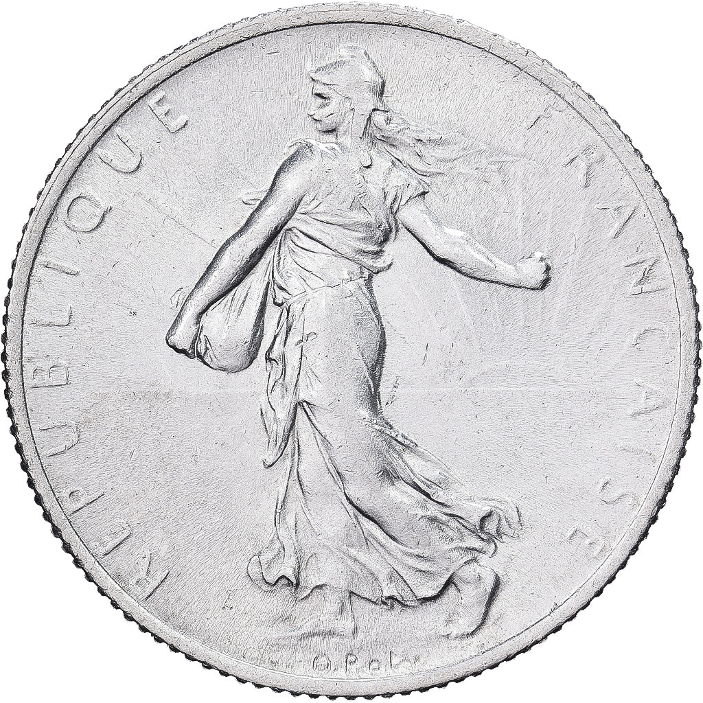 France, 2 Francs, Semeuse, 1914, Castelsarrasin, Silver, MS(60-62), Gadoury:532