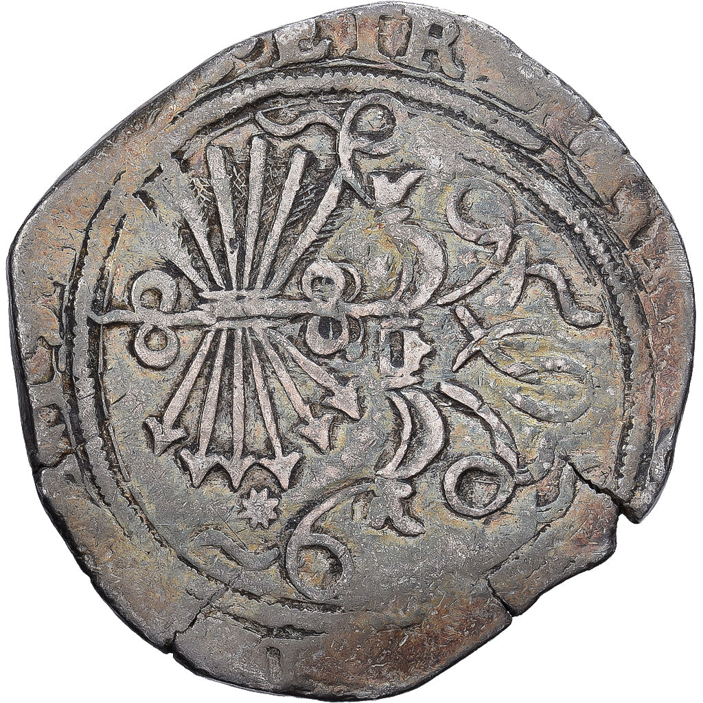 Hiszpania, Ferdinand & Isabella, 2 Reales, 1497-1566, Seville, Srebro, VF(30-35)