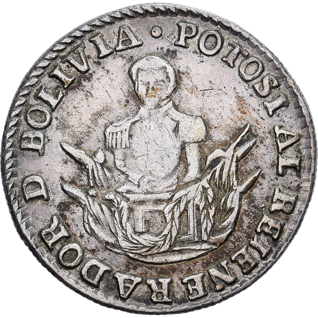 Bolivia, 1 Sol, José Miguel de Velasco, 1840, Potosi, Silver, EF(40-45)