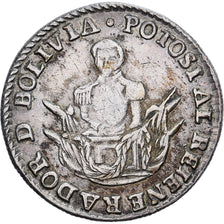 Bolivia, 1 Sol, José Miguel de Velasco, 1840, Potosi, Silver, EF(40-45)