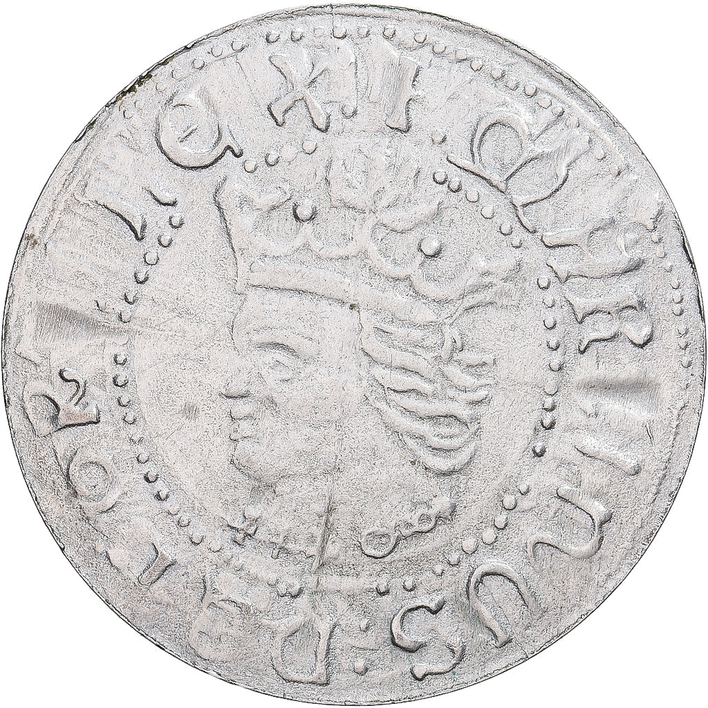 Francja, Denier à épouser, Srebro, Ponowne bicie, MS(63)