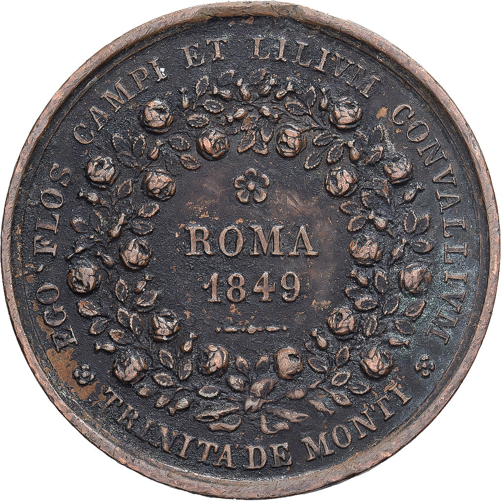 Italy, Medal, Mater admirabilis, 1849, Copper, Cerbara, VF(20-25)