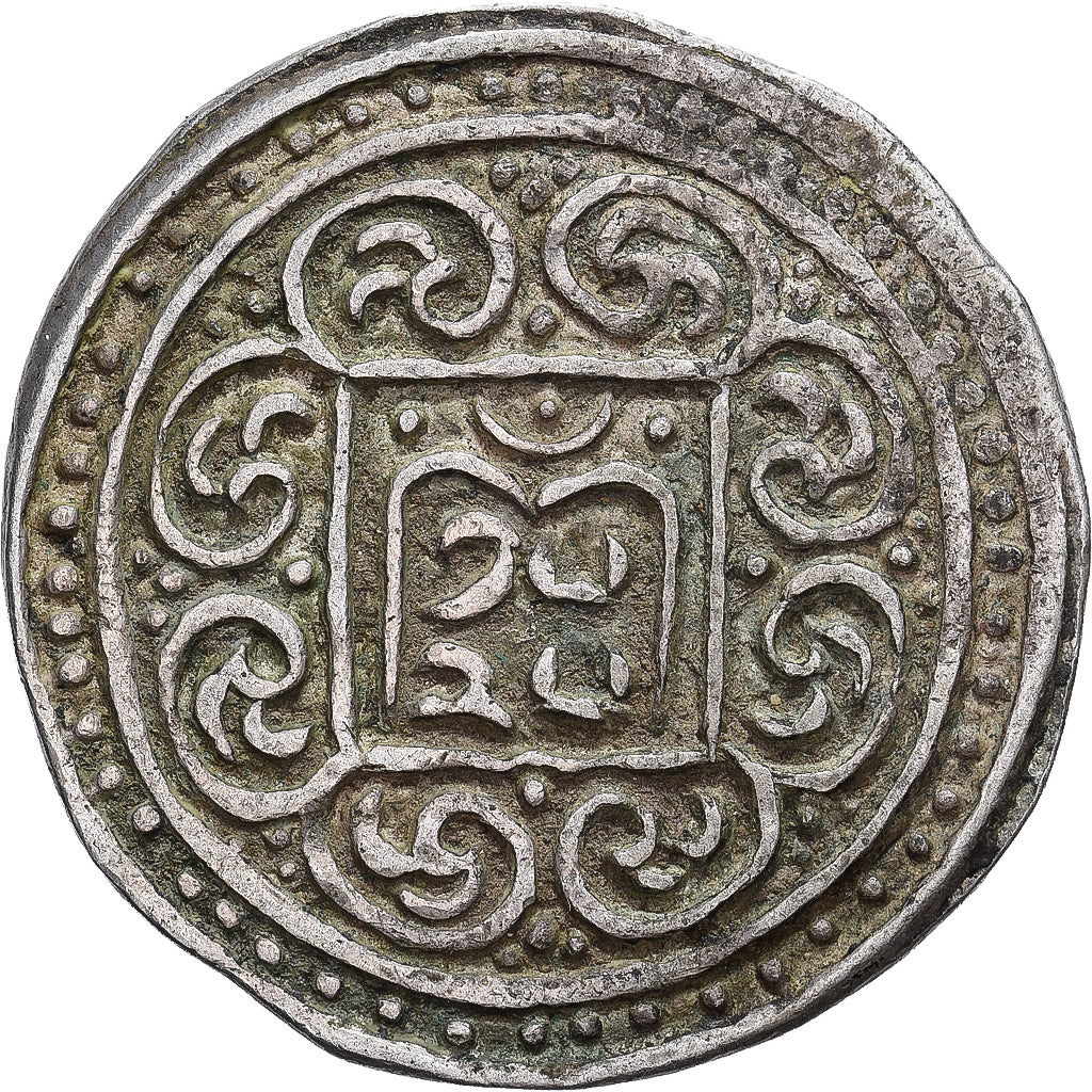 Tibet, 1 Tangka, kong-par, 1891, Argento, BB